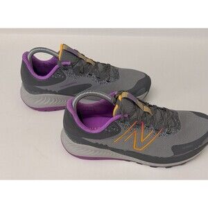 New Balance DynaSoft Nitrel V5 Womens 9.5 B Gray Purple Trail Running Shoes NIB